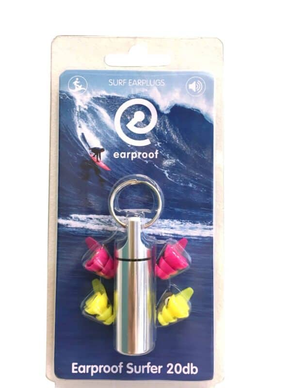 Earproof surf oordoppen verkrijgbaar bij Banaan in je oor